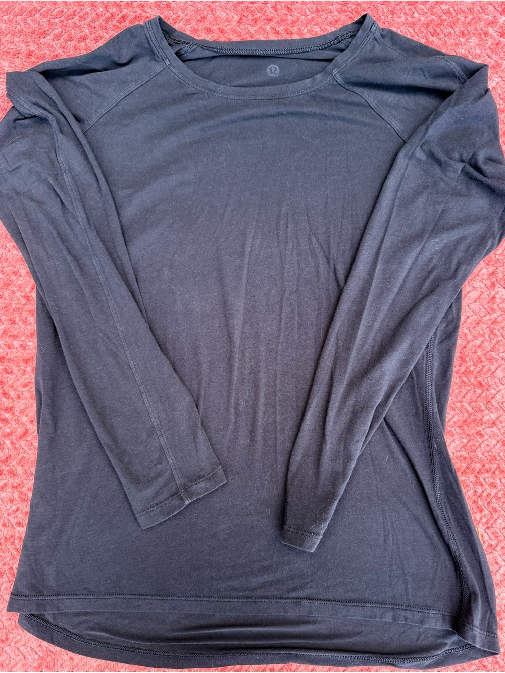 lululemon athletica Women's Black Long-Sleeve shirt light comfy size 6